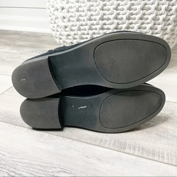 Steve Madden Rimas Suede Low Heel Ankle Booties Black Size 8.5 - Picture 10 of 10